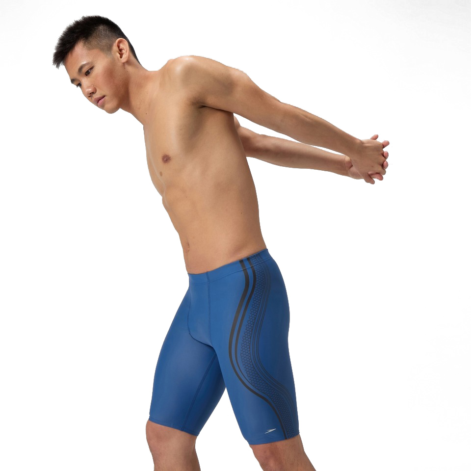 Speedo Printed Vanquisher Movement Jammer | BLUE 800530417-966 - Speedo Training Swimwear | MEN Jammers - Image 3