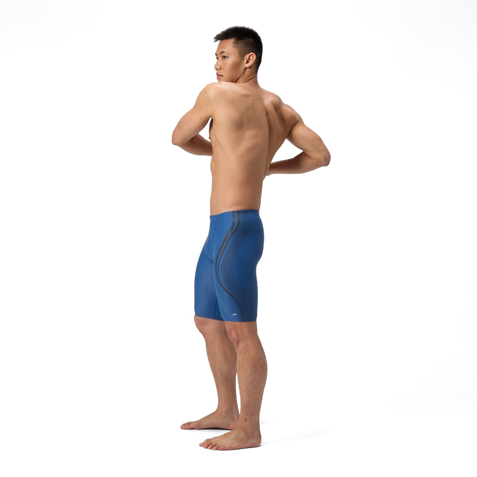 Speedo Printed Vanquisher Movement Jammer | BLUE 800530417-966 - Speedo Training Swimwear | MEN Jammers - Image 4