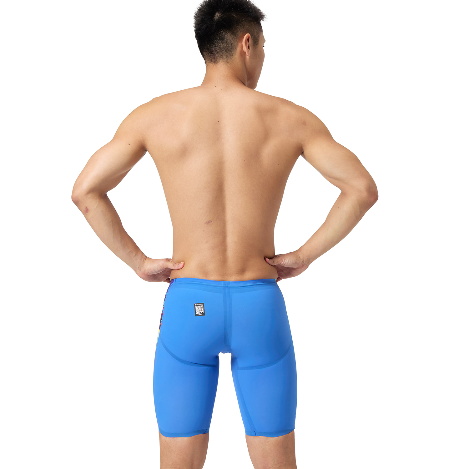 Speedo Fastskin LZR Pure Valor 2.0 Jammer | BLUE MULTI 81586118469 - Men's Boy's Racing Swimwear | Tech Swimsuit | Competition Swimsuits - Image 4